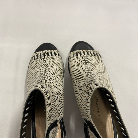 Loeffler Randall Flat peep toe Leather Sandals African design - Picture 6 of 6